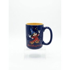 Disney Sorcerer Mickey Walt Disney World Blue Ceramic Coffee Mug Thailand